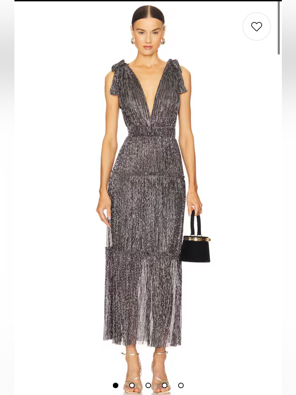 Sabina Musayev Helena Dress In Multicolor Silver